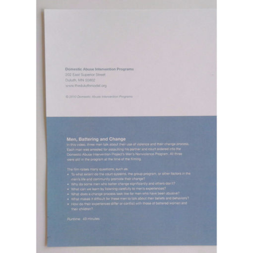 Men, Battering and Change DVD - Image 2