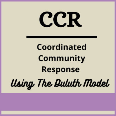 Coordinated Community Response- "The Duluth Model"